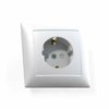 Розетка 1-м СП Селена РС16-400 16А IP20 с/з защ. шторки бел. Кунцево 8121