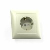 Розетка 1-м СП Селена РС16-400 16А IP20 с/з защ. шторки сл. кость Кунцево 8151