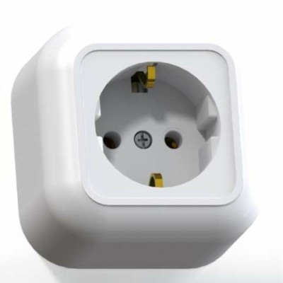 Розетка 1-м ОП Валентина РА16-638 16А IP20 с/з бел. Кунцево 7640