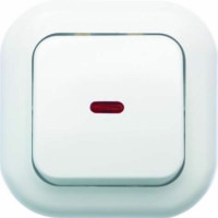 Выключатель 1кл. СП Валентина 10А IP20 С16-068 с инд. бел. Кунцево 7645