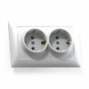 Розетка 2-м СП Селена РС16-372 16А IP20 с/з бел. Кунцево 8116