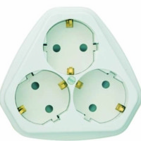 Розетка 3-м СП РС10/16-503 16А IP20 с/з защ. шторки бел. Кунцево 5930