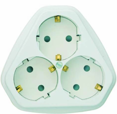 Розетка 3-м СП РС10/16-503 16А IP20 с/з защ. шторки бел. Кунцево 5930