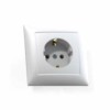 Розетка 1-м СП Селена РС16-370 16А IP20 с/з бел. Кунцево 8111