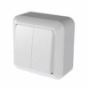 Выключатель 2кл. ОП Оптима 10А IP20 А510-380 с монт.пл. бел. Кунцево 8003
