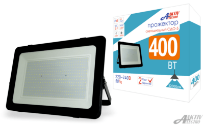 Прожектор светодиодный СДО 400Вт 6500К IP65 Aktiv Electro СДО-5