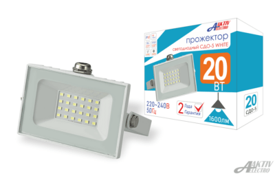 Прожектор светодиодный СДО 20Вт 6500К IP65 белый Aktiv Electro СДО-5