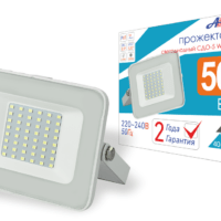 Прожектор светодиодный СДО 50Вт 6500К IP65 белый Aktiv Electro СДО-5