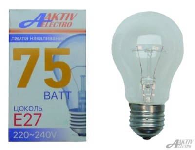 Лампа ЛН Е27 75Вт Aktiv Electro Б-230