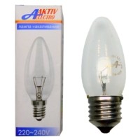 Лампа ЛН Е27 60Вт свеча Aktiv Electro ДС-230