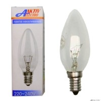 Лампа ЛН E14 60Вт свеча Aktiv Electro ДС-230