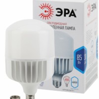 Лампа СДЛ высокомощная STD LED POWER T140-85W-4000-E27/E40 85Вт T140 колокол 4000К нейтр. бел. E27/E40 (переходник в компл.) 6800Лм Эра Б0032087
