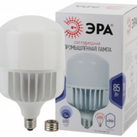 Лампа СДЛ высокомощная STD LED POWER T140-85W-6500-E27/E40 85Вт T140 колокол 6500К холод. бел. E27/E40 (переходник в компл.) 6800Лм Эра Б0032088