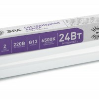 Лампа СДЛ T8-24w-865-G13-1500мм 24Вт трубчатая матовая 6500К холод. бел. G13 2185Лм 190-260В стекл. поворотн. цоколь Эра Б0033007