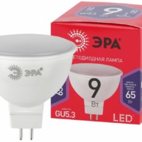 Лампа СДЛ RED LINE LED MR16-9W-865-GU5.3 R 9Вт MR16 софит 6500К холод. бел. GU5.3 Эра Б0045353