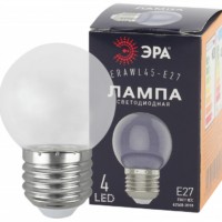 Лампа СДЛ ERAWL45-E27 P45 1Вт шар прозр. E27 4SMD для белт-лайт Эра Б0049572