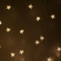 Гирлянда ENIZ-64W занавес “Звездочки” 64 LED 1.2х1.3м тепл. бел. IP20 провод 3м Эра Б0051876