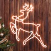 Фигура неоновая Олень 64х60см холод. бел. P44 220В дл. провода 1м Эра Б0051952