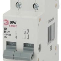 Выключатель нагрузки 2п 63А ВН-29 SIMPLE-mod-62 ЭРА Б0039252