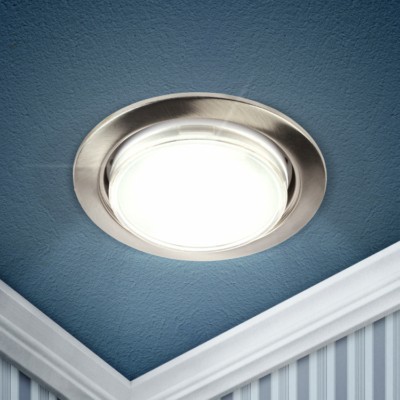 Светильник KL35 SN /1 (к) под лампу GX53 220В 13Вт сатин никель Эра Б0048943