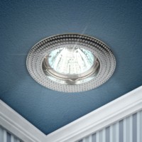 Светильник точечный KL55 CH 50Вт MR16 12В/220В литой хром. ЭРА Б0017099