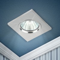 Светильник точечный KL57 SL 50Вт MR16 12В/220В литой алюм. серебр. ЭРА Б0017254