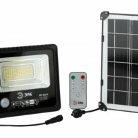 Прожектор светодиодный 50Вт 5000К 360лм IP65 уличный с датчиком движения солнечная батарея ПДУ Эра Б0049546