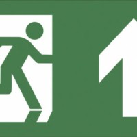 Самоклеящаяся этикетка ЭРА INFO-DBA-004 200х60мм “Фигура/стрелка вверх” DPA/DBA