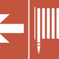 Самоклеящаяся этикетка ЭРА INFO-DBA-010 200х60мм “Пожарный кран/стрелка налево” DPA/DBA