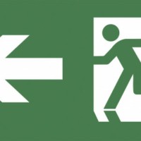 Самоклеящаяся этикетка ЭРА INFO-SSA-101 “фигура/стрелка влево” для светильника SSA-101