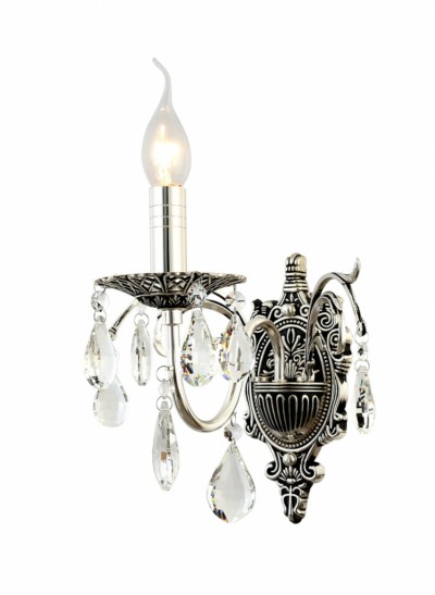 Бра светильник Rivoli Margareta 1022-401 настенный 1 х Е14 40 Вт хрусталь классика