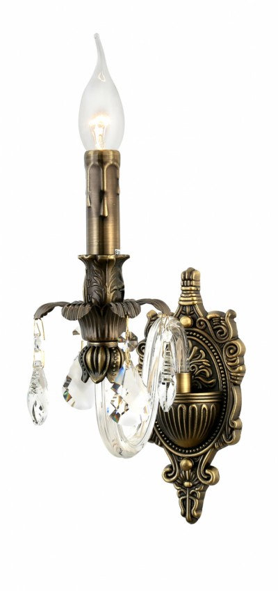 Бра светильник Rivoli Marlene 1021-401 настенный 1 х Е14 40 Вт хрусталь классика