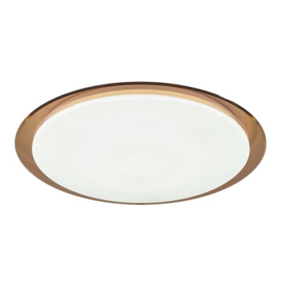 Светильник потолочный светодиодный ЭРА Классик с ДУ SPB-6-70-RC “Saturn” 70Вт 3000-6500К 5950Лм коричневый кант