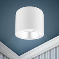 OL8 GX53WH/SL Подсветка накладной под лампу GX53 алюминий цвет белый+серебро