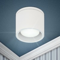 Светильник настенно-потолочный спотВтL40WH GX53 белый IP54