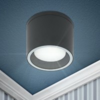 Светильник настенно-потолочный спотВтL40 GR GX53 серый IP54