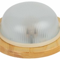 Светильник ЭРА НБО 03-60-011 Кантри дерево/стекло IP54 E27 max 60Вт D220 круг клен