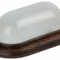 Светильник ЭРА НБО 04-60-021 Кантри дерево/стекло IP54 E27 max 60Вт 232х140 овал орех