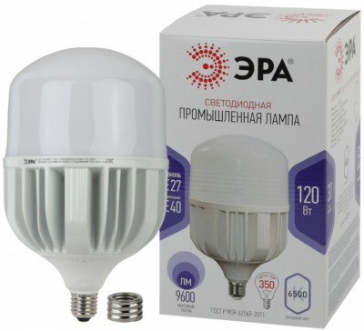Лампа СДЛ Эра STD LED POWER T160-120W-6500-E27/E40 Е27 / Е40 120 Вт колокол холодный дневной свет