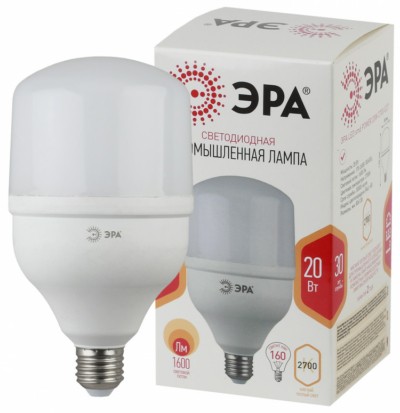 Лампа СДЛ Эра STD LED POWER T80-20W-2700-E27 E27 / Е27 20Вт колокол теплый белый свет