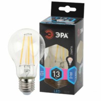 Лампа СДЛ Эра F-LED A60-13W-840-E27 Е27 / Е27 13Вт филамент груша нейтральный белый свет
