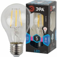 Лампа СДЛ Эра F-LED A60-5W-840-E27 Е27 / Е27 5Вт филамент груша нейтральный белый свет
