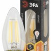 Лампа СДЛ Эра F-LED B35-5W-827-E27 Е27 / Е27 5Вт филамент свеча теплый белый свет