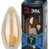 Лампа СДЛ Эра F-LED B35-7W-840-E14 gold Е14 / Е14 7Вт филамент свеча золотистая нейтральный белый свет
