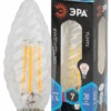 Лампа СДЛ ЭРА F-LED BTW-7Вт-840-E14 E14 7Вт филамент свеча витая нейтральный белый свет
