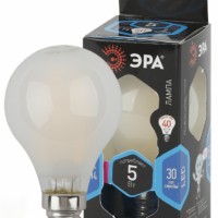 Лампа СДЛ ЭРА F-LED P45-5Вт-840-E14 frost E14 5Вт филамент шар матовый нейтральный белый свет