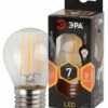 Лампа СДЛ ЭРА F-LED P45-7Вт-827-E27 E27 7Вт филамент шар теплый белый свет