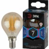 Лампа СДЛ ЭРА F-LED P45-7Вт-840-E14 gold E14 7Вт филамент шар золотистый нейтральный белый свет
