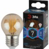Лампа СДЛ ЭРА F-LED P45-7Вт-840-E27 gold E27 7Вт филамент шар золотистый нейтральный белый свет