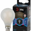 Лампа СДЛ ЭРА F-LED P45-9Вт-840-E14 frost E14 9Вт филамент шар матовый нейтральный белый свет